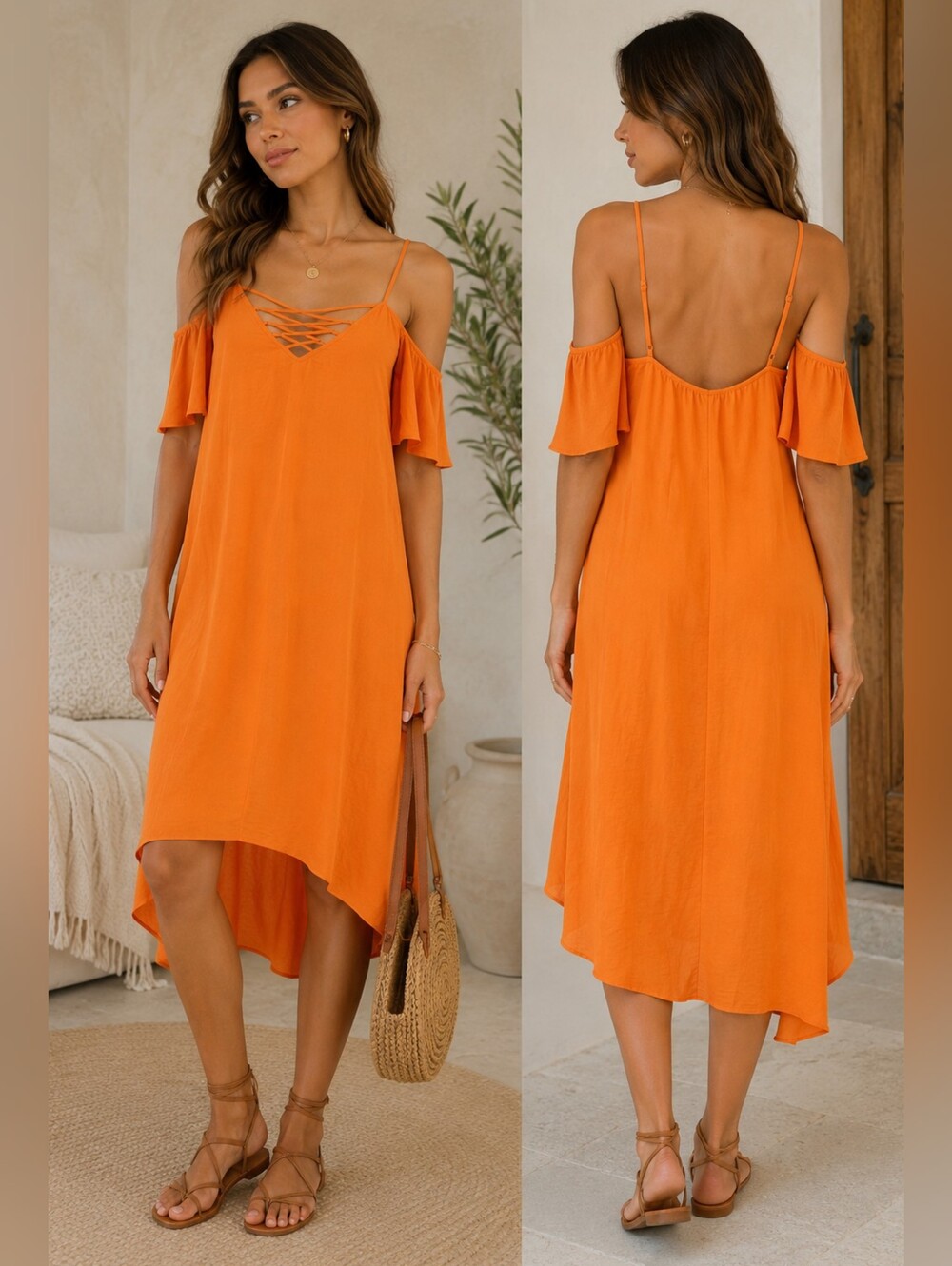 Jennifer López   Women Lace-Up  Maxi  Dress .Size M NWT